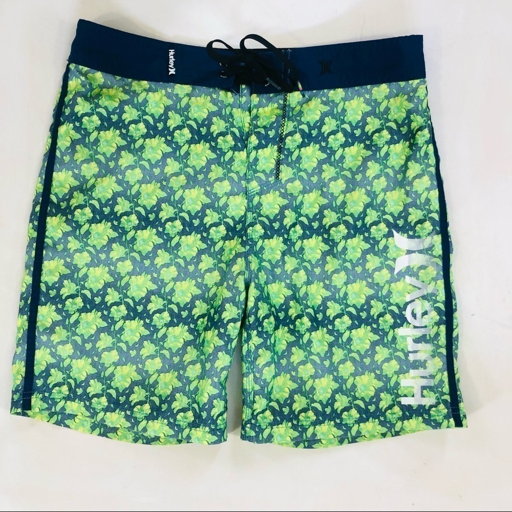 Hurley blue floral board shorts